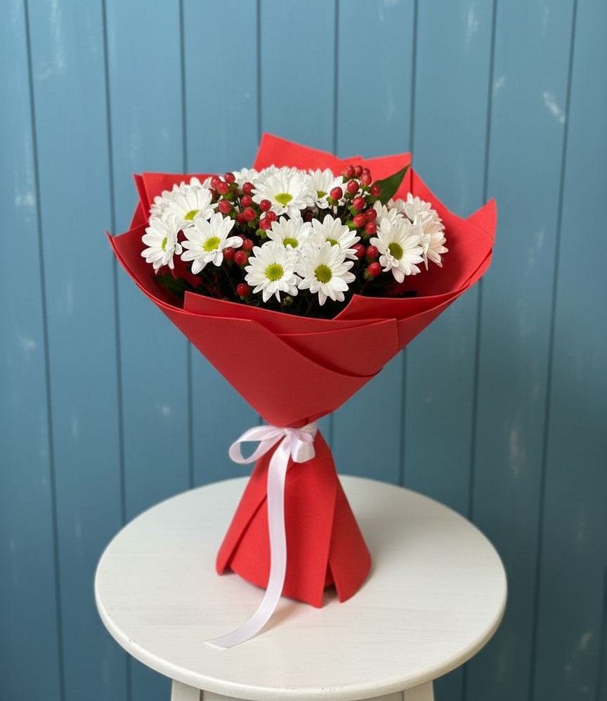 Букет цветов из: Хризантемы в Хатунь