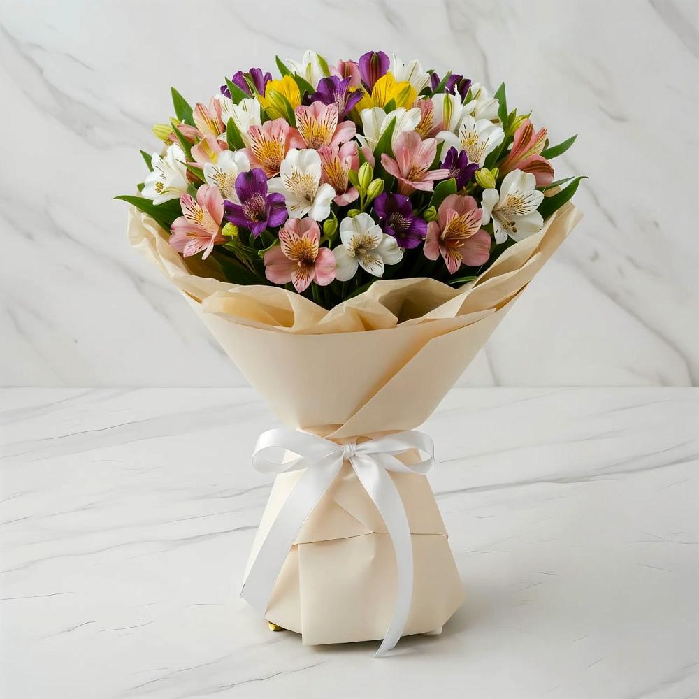 Букет цветов из: Альстромерии в Хатунь