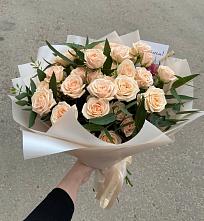Букет Кремовые розы Латте в Хатунь