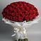 Букет 101 Красная роза Блэк Мэджик в Хатунь