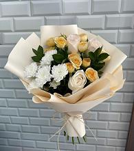 Букет цветов из:  Розы и Хризантемы в Хатунь