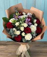 Букет цветов из:  Розы и Альстромерии в Хатунь