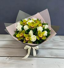 Букет цветов из:  Орхидеи и Розы в Хатунь