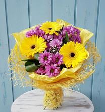 Букет цветов из:  Хризантемы и Герберы в Хатунь