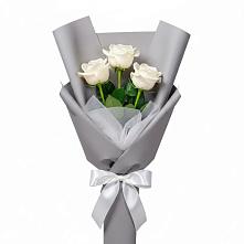 Букет 3 белые розы #REPLACE_PRED# Хатунь