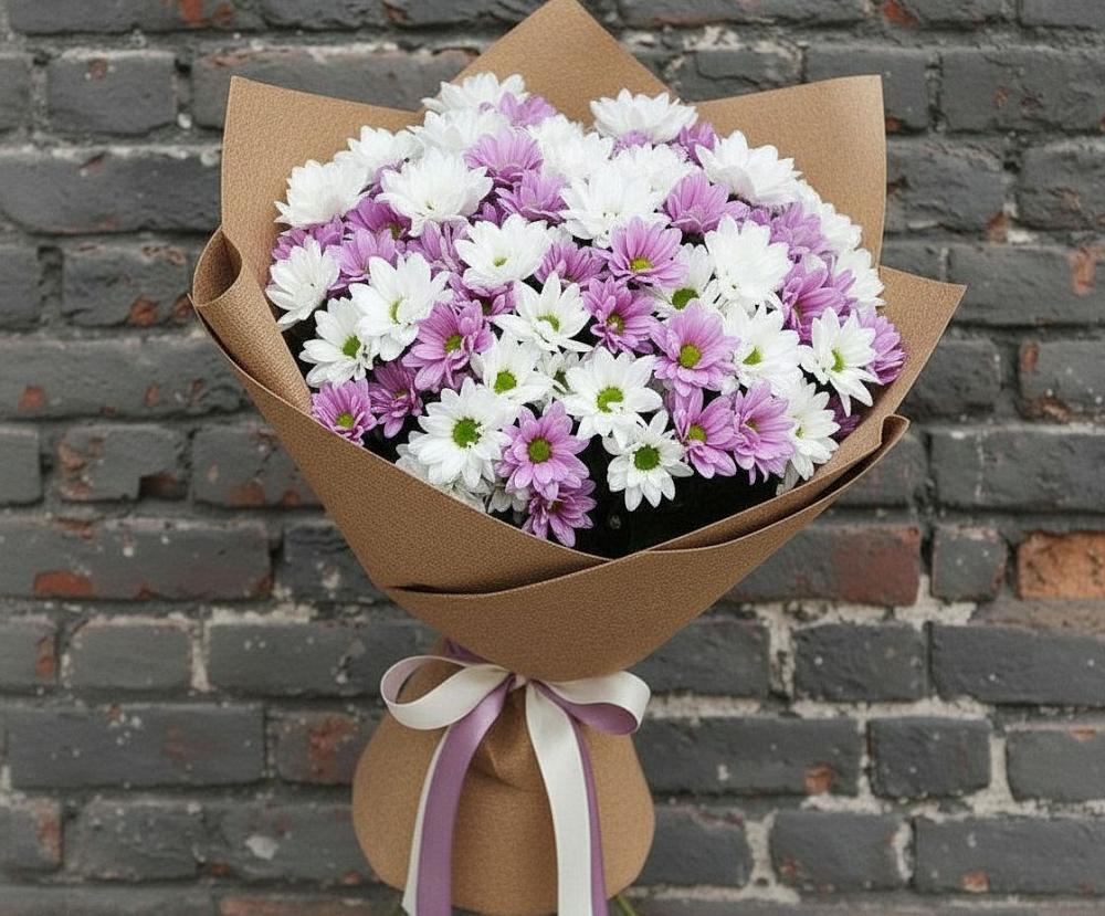 Букет цветов из: Хризантемы в Хатунь