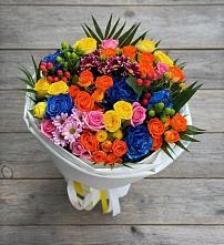 Букет цветов из:  Розы и Хризантемы в Хатунь