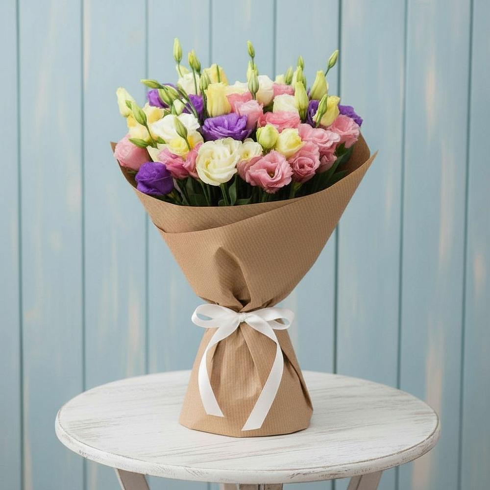 Букет цветов из: Лизиантусы в Хатунь