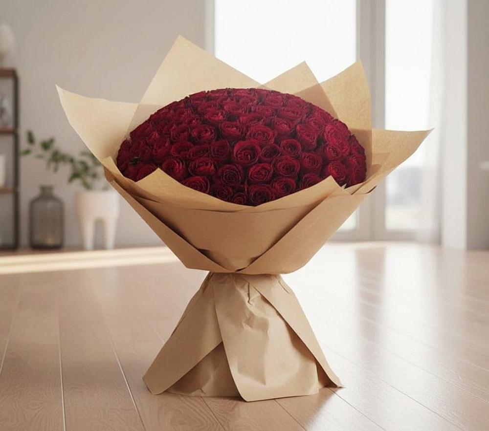 Букет 101 Красная роза в Хатунь