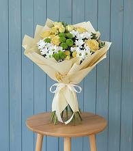 Букет цветов из:  Хризантемы и Розы в Хатунь