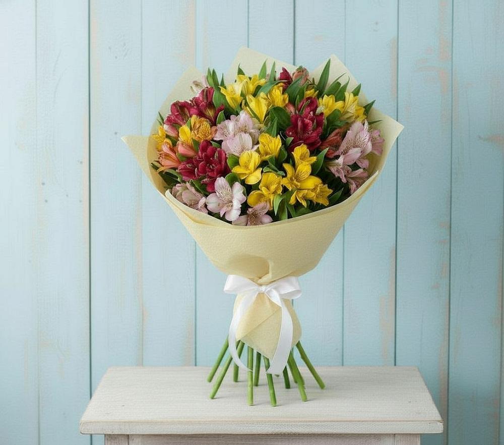 Букет цветов из: Альстромерии в Хатунь