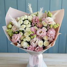 Букет цветов из:  Альстромерии и Розы в Хатунь