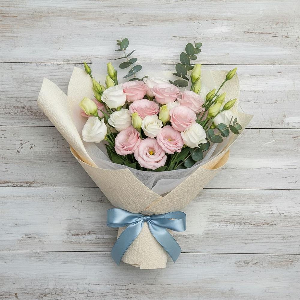 Букет цветов из: Лизиантусы в Хатунь